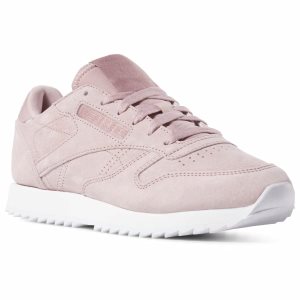 Reebok Classic Leather Ripple Turnschuhe Damen - Rosa/Weiß - DE 287-YAN